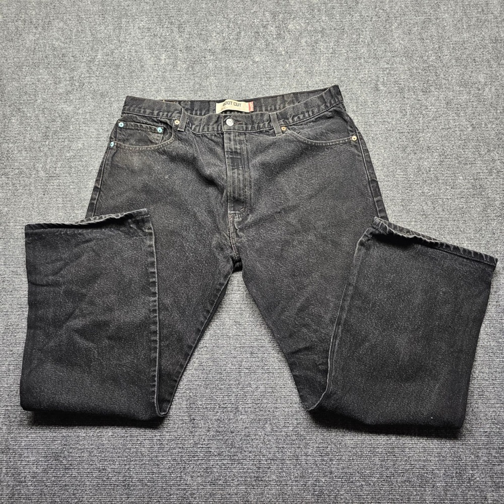 Levis 517 Boot Cut Jeans Mens 40x30 Black Denim Vintage 0408 Made in Mexico